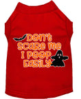 Load image into Gallery viewer, Halloween Pet Dog & Cat Shirt, "Don't Scare Me, I Poop Easily"