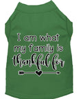 Load image into Gallery viewer, Pet Dog & Cat Shirt Screen Printed, "I Am What My Family Is Thankful For"