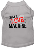 Load image into Gallery viewer, Pet Dog & Cat Shirt Screen Printed, "Just A Love Machine"