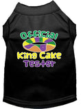 Load image into Gallery viewer, Pet Dog & Cat Shirt Screen Printed, "King Cake Tester"