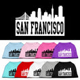 Load image into Gallery viewer, Pet Dog & Cat Shirt Screen Printed, "San Francisco Skyline"