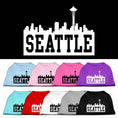 Load image into Gallery viewer, Pet Dog & Cat Shirt Screen Printed, "Seattle Skyline"