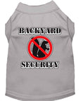 Load image into Gallery viewer, Pet Dog & Cat Shirt Screen Printed, "Backyard Security"
