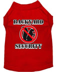 Load image into Gallery viewer, Pet Dog & Cat Shirt Screen Printed, "Backyard Security"