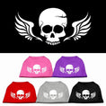 Load image into Gallery viewer, Pet Dog & Cat Shirt Screen Printed, "Skull Wings"
