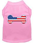 Load image into Gallery viewer, Pet Dog & Cat Shirt Screen Printed, "Bone Shaped American Flag"