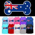 Load image into Gallery viewer, Pet Dog & Cat Shirt Screen Printed, "Bone Shaped Australian Flag"