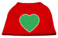Load image into Gallery viewer, Pet Shirt "Swiss Dots Green Heart"
