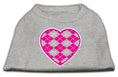 Load image into Gallery viewer, Pet Shirt "Argyle Heart Pink"