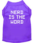 Load image into Gallery viewer, Pet Shirt "Nerd Is The Word"