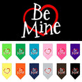 Load image into Gallery viewer, Pet and Dog Bandana Screen Printed, "Be Mine"