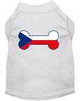 Load image into Gallery viewer, Pet Dog & Cat Shirt Screen Printed, "Bone Flag Czech Republic"
