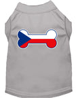Load image into Gallery viewer, Pet Dog & Cat Shirt Screen Printed, "Bone Flag Czech Republic"