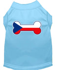 Load image into Gallery viewer, Pet Dog & Cat Shirt Screen Printed, "Bone Flag Czech Republic"