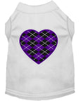 Load image into Gallery viewer, Pet Shirt "Argyle Heart Purple"