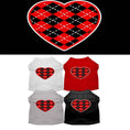 Load image into Gallery viewer, Pet Shirt "Argyle Heart Red"