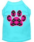 Load image into Gallery viewer, Pet Shirt "Argyle Paw Pink"