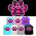 Load image into Gallery viewer, Pet Shirt "Argyle Paw Pink"