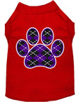Load image into Gallery viewer, Pet Shirt "Argyle Paw Purple"
