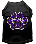 Load image into Gallery viewer, Pet Shirt "Argyle Paw Purple"