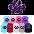 Load image into Gallery viewer, Pet Shirt "Argyle Paw Purple"