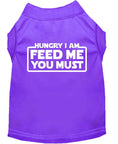 Load image into Gallery viewer, Pet Dog & Cat Shirt Screen Printed, "Hungry I Am, Feed Me You Must"