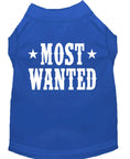 Load image into Gallery viewer, Pet Dog & Cat Shirt Screen Printed, "Most Wanted"