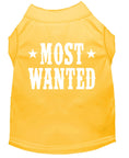 Load image into Gallery viewer, Pet Dog & Cat Shirt Screen Printed, "Most Wanted"