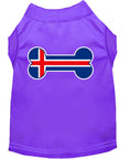 Load image into Gallery viewer, Pet Dog & Cat Shirt Screen Printed, "Bone Shaped Iceland Flag"