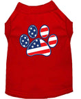Load image into Gallery viewer, Pet Dog & Cat Shirt Screen Printed, "Patriotic Paw"