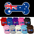 Load image into Gallery viewer, Pet Hoodie "Bone Shaped Australian Flag"