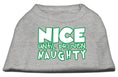 Load image into Gallery viewer, Christmas Pet Dog & Cat Shirt Screen Printed, "Nice Until Proven Naughty"