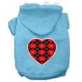 Load image into Gallery viewer, Pet Hoodie "Red Argyle Heart"