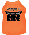 Load image into Gallery viewer, Pet Shirt "Good Girls Sit, Bad Bitches Ride"