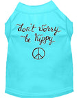 Load image into Gallery viewer, Pet Dog & Cat Shirt Screen Printed, "Don't Worry, Be Hippy"