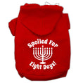 Load image into Gallery viewer, Hanukkah Pet Hoodie Screen Printed, "Spoiled For Eight Days"