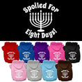 Load image into Gallery viewer, Hanukkah Pet Hoodie Screen Printed, "Spoiled For Eight Days"
