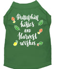 Load image into Gallery viewer, Pet Dog and Cat Shirt Screen Printed, "Pumpkin Kisses & Harvest Wishes"