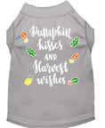 Load image into Gallery viewer, Pet Dog and Cat Shirt Screen Printed, "Pumpkin Kisses & Harvest Wishes"