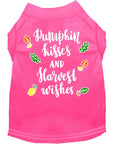 Load image into Gallery viewer, Pet Dog and Cat Shirt Screen Printed, "Pumpkin Kisses & Harvest Wishes"
