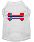 Load image into Gallery viewer, Pet Dog & Cat Shirt Screen Printed, "Bone Flag Norway"