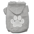 Load image into Gallery viewer, Pet Hoodie "Chevron Paw Print"