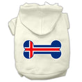 Load image into Gallery viewer, Pet Hoodie "Bone Shaped Iceland Flag"