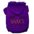 Load image into Gallery viewer, Halloween Pet Hoodie "All The Ghouls Love Me"