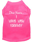 Load image into Gallery viewer, Christmas Pet Shirt, "Dear Santa, I Went With Naughty"