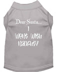 Load image into Gallery viewer, Christmas Pet Shirt, "Dear Santa, I Went With Naughty"