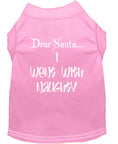 Load image into Gallery viewer, Christmas Pet Shirt, "Dear Santa, I Went With Naughty"