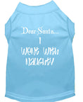 Load image into Gallery viewer, Christmas Pet Shirt, "Dear Santa, I Went With Naughty"