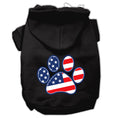 Load image into Gallery viewer, Pet Dog & Cat Hoodie Screen Printed, "Patriotic Paw"