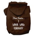 Load image into Gallery viewer, Christmas Pet Hoodie, "Dear Santa, I Went With Naughty"
